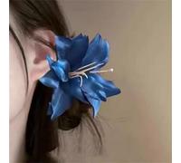 Romantic Artificial Flower Hair Accessory, Deep Blue, Deep Blue, Elegant And Dreamy, Exquisite Craftsmanship Adds a Romantic Touch, Fashionable And Charming, An Ideal Choice For Ladies' Accessories.