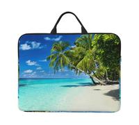 Romantic Beach 14 Inch Printed Laptop Sleeve, 600d Oxford-Cloth Shockproof Laptop Case With Thickened Pearl Cotton,Waterproof Portable Laptop Handbag Cover
