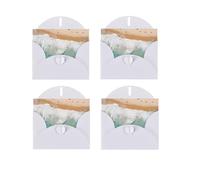 Romantic Beach Print Blank Greeting Cards, Love Buttons, Pearl Paper Envelopes Suitable For Various Occasions - Anniversary Cards, Thank You Cards, Holiday Cards, Wedding Cards, Congratulations.