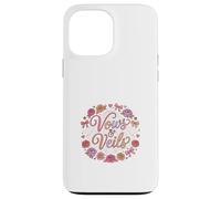 Romantic Bride Veil Floral Love Story Design Case for iPhone 13 Pro Max