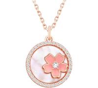 Romantic Cherry Blossom Necklace Elegant Floral Jewelry Gift Her Unique Perfect for Special Occasions Relationships and Everyday Wear Stylish Accessory Trendy Fashion Statement