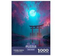 Romantic Cherry Blossoms Jigsaw Puzzles Puzzle for Adults Kids. 1000 Pieces Japan Great Gifts Challenge Toy Educational Game Home Decoration for Educational Games Gifts 70x50cm/1000pcs