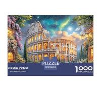 Romantic Colosseum Night Jigsaws 1000 Piece Puzzle Impossible Fit Together Perfectly Wall Decor for Adults And Kids 38x26cm/1000pcs