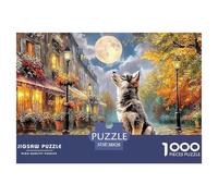 Romantic Colosseum Night Recycled Cardboard 1000 Pieces Jigsaws Colosseum Night Puzzles for Kids with Attention-Deficit Issues Decoration 38x26cm/1000pcs