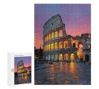 Romantic Colosseum Sunset Puzzle 1000 Teile Schwer Puzzle Spielzeug Lernspiel Impossible Herausforderungsspielzeug Für Erwachsene Kinder 300 PCS