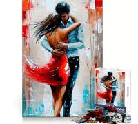 Romantic Couple Embrace 1000 Pieces Jigsaw Puzzles for Teenagers Strong Logic Toy Family Time Clear Edge Warm Surprise (50x75cm)