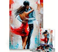 Romantic Couple Embrace Hard Jigsaw Puzzle for Adults 1000 Pieces Reason Skill Toy Family Time Tight Cut Art Collectible (38x52cm)