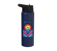 Romantic Couple Infinity Together Love Clouds Bride Souls Stainless Steel Insulated Water Bottle