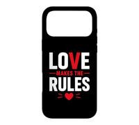 Romantic Couple Quote Valentine's Day Love Makes The Rules Case for iPhone 17 Pro Max
