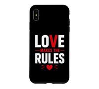 Romantic Couple Quote Valentine's Day Love Makes The Rules Case for iPhone XS Max
