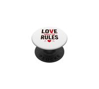 Romantic Couple Quote Valentine's Day Love Makes The Rules PopSockets Adhesive PopGrip