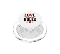 Romantic Couple Quote Valentine's Day Love Makes The Rules PopSockets PopGrip for MagSafe