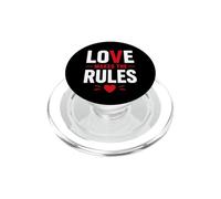 Romantic Couple Quote Valentine's Day Love Makes The Rules PopSockets PopGrip for MagSafe