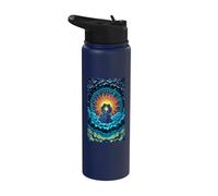 Romantic Couple Sun Moon Love Celestial Union Stars Stainless Steel Insulated Water Bottle