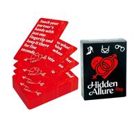 Romantic Couples Card Set - 8.91x6.41cm 50pcs Intimacy Challenge Cards, Relationship Interaction Deck, Portable Fun Activity Bundle | Date Night Travel Home Valentine Experience Kit