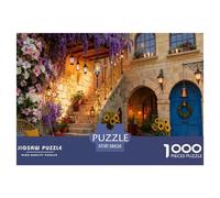 Romantic Courtyard Jigsaw Puzzles for Adults Kids Interesting Puzzles 1000 Piece Educational Games Home Decoration Gifts 38x26cm/1000pcs