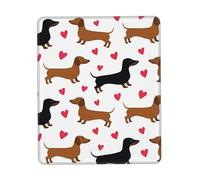 Romantic Dachshunds Print Mouse Pad 7.9 X 9.5 In Mouse Mat Non-Slip Rubber Base Gaming Mousepad For Computer Laptop Office Home