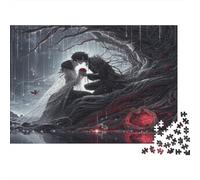 Romantic Darkness Jigsaw Puzzles 1000 Piece Recycled Paper for Adults Puzzle for Adults Fun Family Game Fun Home Present Great Gift for Relaxation Creativity 52x38cm/1000pcs