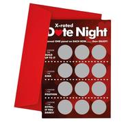 Romantic Date Night Scratch Card for Couples, Interactive Scratch Off Card with Surprise Prompts, Fun Relationship Memory Cards for Him or Her