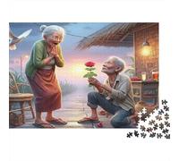 Romantic Elderly Proposal Recycled Cardboard Jigsaws Puzzles 1000Pc for Senior Citizens Elderly Proposal Classic Educational Games 52x38cm/1000pcs