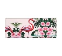 Romantic Flamingo Printing Extra Large Mouse Pad 12x31.5in for Office, Gaming, and Learning - Durable, Comfortable, and Environmentally Friendly