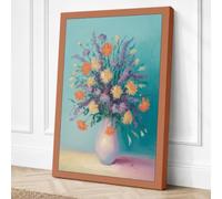 Romantic Floral Arrangement Canvas Wall Art Print 18x12 Inch
