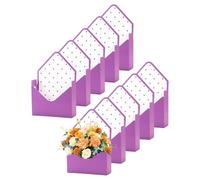 Romantic Foldable Envelope Box - 10 Piece Valentine's Flower Arrangement Set, Holiday Gift Packaging | Carnations Wife Girlfriend Birthday Graduation Decorative Gift Supplies