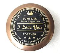 Romantic Gift for Husband from Wife - Meaningful Sentimental Quote Engraved My King I Love You Love Gifts for Boyfriend from Girlfriend - Birthday Gift for him, for Men