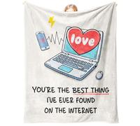 Romantic Gifts for Him Her, You're The Best Thing on The Internet Blanket Long Distance Relationship Gifts Online Dating Anniversary Valentines Romantic Gift for Her Him Girlfriend Boyfriend