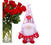 Romantic Gnome Doll - 2 Valentine's Day Decorations, Handmade Mr. and Mrs Plush Doll, Scandinavian Tomte, Seasonal Table Decoration, Ornament, Valentine's Day , For