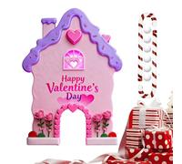 Romantic Golf Set - Tabletop Putting Game, 13.78in Portable Valentine Activity, Small Golf Course Kit with Club Ball Feature, Indoor Celebration Entertainment, Love Theme Party Game for Couples Family