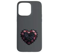 Romantic Gothic And Melancholic Black Rose Case for iPhone 15 Pro Max