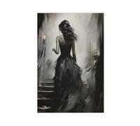 Romantic Gothic Suspense Heroine Art Canvas Poster Bedroom Decor Landscape Office Room Decor Gift 12" L X 18" W