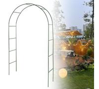 Romantic Green Metal Garden Trellis Archway for Climbing Plants, Supports Roses & Vines, Elegant Outdoor/Indoor Decoration, 180x220cm (70.9x86.6in)