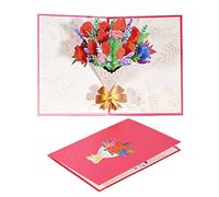 Romantic Greeting Cards for Valentine's Day, Mother's Day, Wedding - Elegant Floral Design, Premium Quality for Wife, Husband,