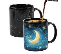 Romantic Half-Moon Couple Mugs - Color Changing Ceramic Coffee Cups for Cozy Moments Together!