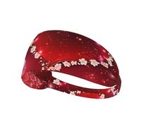 Romantic Heart Print Fashionable Elastic Sports Headband - Sweat Absorbing And Breathable, Suitable For Various Sports Running, Yoga, Fitness, Etc