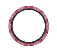 Romantic Heart Print Steering Wheel Protector Non-Slip Cars Trucks Easy Installation Daily Commutes Use