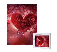 Romantic Heart Printed Wooden Intelligence Puzzle 38x52 CM, 500 Pieces(boxed) Jigsaw Puzzles Education Game for Adults, Home Decoration Puzzle