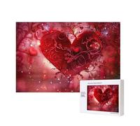 Romantic Heart Printed Wooden Intelligence Puzzle 40x28 CM, 300 Pieces(boxed) Jigsaw Puzzles Education Game for Adults Home Decoration Puzzle
