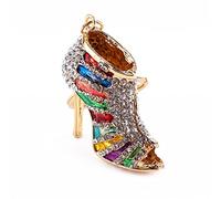 Romantic High Heels Crystal Keyring with Artificial Pearl for Handbag, Fashion Charm Pendant for Dating, Party, Great Friends and Family