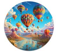 Romantic Hot Air Balloon Jigsaw Puzzles Puzzle for Adults Kids. 1000 Piece Whimsical Challenge Toy Educational Game Home Decoration for Adults& Kids Age 14 Years Up 1000pcs (67.5x67.5cm)