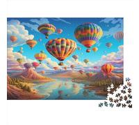Romantic Hot Air Balloon,Rätsel Für Erwachsene 1000pcs (75x50cm),Herausforderungsspiele Cartoon