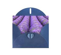 Romantic Lavender Print Greeting card Blank card with envelope,Unique Designs for Festivals Invitations