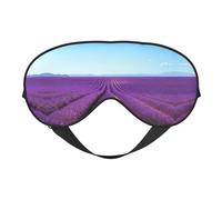 Romantic Lavender Print Sleep Mask Eye Masks Blindfold Eye Cover Eyeshade for Night Sleeping Travel Airplane Ues