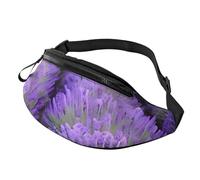 Romantic Lavender Print Unisex Pack Waist Bag for Lightweight Comfortable Travel Casual Sporty Occasions