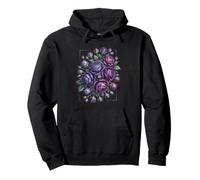 Romantic Lavender Purple Rose Flower Bouquet Pullover Hoodie