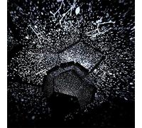 Romantic LED Star Projector Night Light - Galaxy Effect Lamp for Kids' Bedroom, Cosmos Star Sky Projection, Perfect for Nursery Decor, Black Color