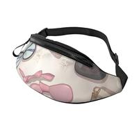 Romantic Love Couple Dog Fanny Pack for Women Men Fashion Waist Pack Adjustable Belt Bag for Workout Running Travelling Casual Waist Bag, Women's Products Bags Shoes Perfume, One Size