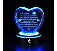 Romantic Love Heart For Girlfriend, 3D Crystal Gifts, Keepsake For Lover, Present On Valentine Day, Anniversary, Birthday, I Love You Confession